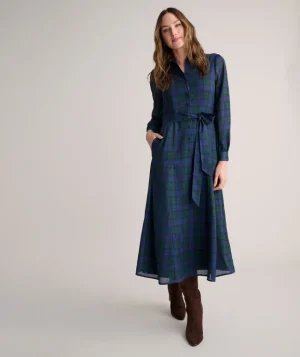 Shirts|Dresses>UNTUCKit Paige Dress Blackwatch Plaid
