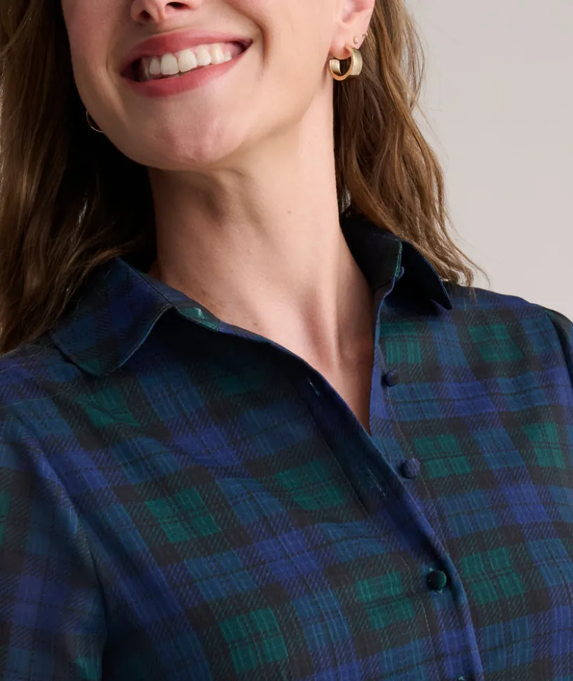 blackwatch-plaid-paige-dress-ExLrSAkW-2.webp Shirts|Dresses>UNTUCKit Paige Dress Blackwatch Plaid