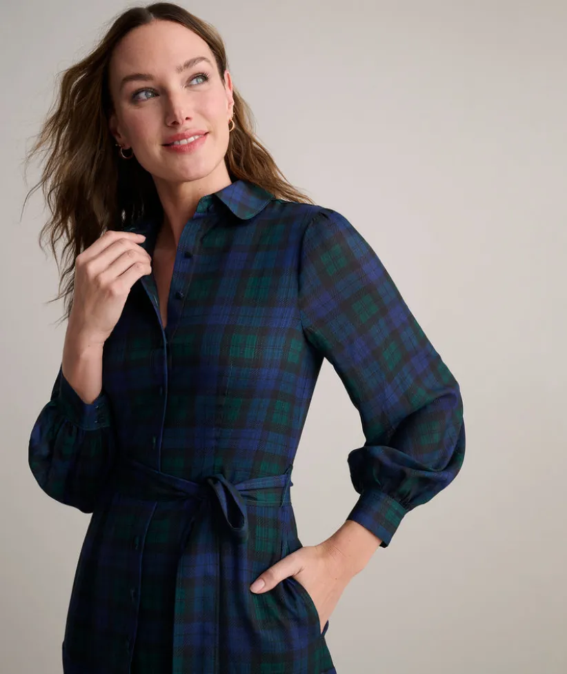 blackwatch-plaid-paige-dress-ExLrSAkW-4.webp Shirts|Dresses>UNTUCKit Paige Dress Blackwatch Plaid