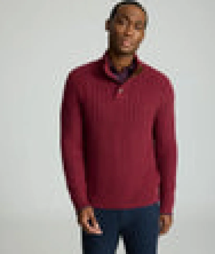 cable-knit-button-neck-sweater-fxzHRUxM-5.webp Sweaters>UNTUCKit Cable-Knit Button Neck Sweater Red