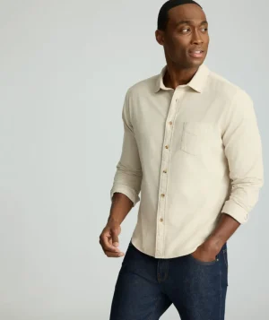 Button-Down Shirts>UNTUCKit Corduroy Shirt Fog