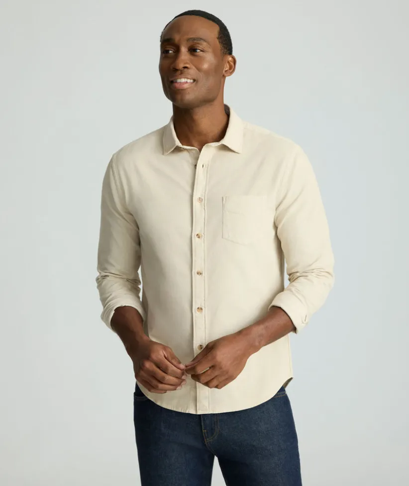 corduroy-shirt-KgDUjgRb-4.webp Button-Down Shirts>UNTUCKit Corduroy Shirt Fog