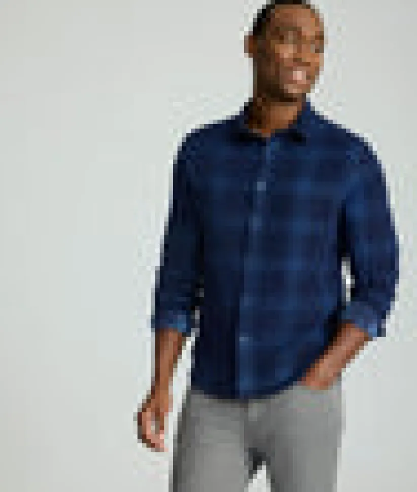 corduroy-shirt-iZutBNVC-5.webp Button-Down Shirts>UNTUCKit Corduroy Shirt Navy Plaid