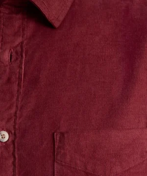 Button-Down Shirts>UNTUCKit Corduroy Shirt Syrah