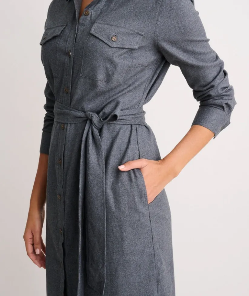 cotton-midi-colby-shirt-dress-WqoakmYY-3.webp Shirts|Dresses>UNTUCKit Cotton Midi Colby Shirt Dress Solid Charcoal Gray