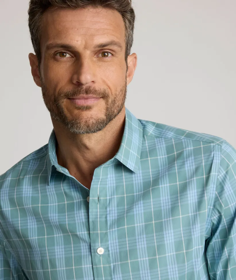 cottontek-lancaster-shirt-QvODztlB-4.webp Button-Down Shirts>UNTUCKit CottonTek⢠Lancaster Shirt Green Check