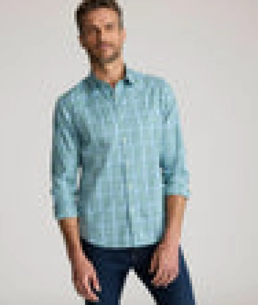 cottontek-lancaster-shirt-QvODztlB-5.webp Button-Down Shirts>UNTUCKit CottonTek⢠Lancaster Shirt Green Check