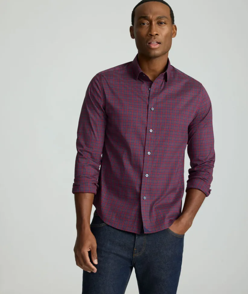 cottontek-severen-shirt-EHfTaInA-3.webp Button-Down Shirts>UNTUCKit CottonTek⢠Severen Shirt Red & Blue Plaid