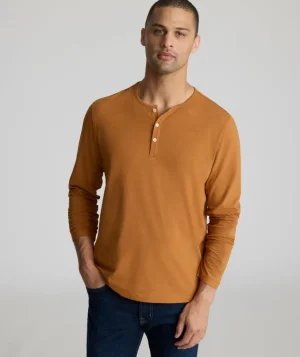 Tees & Henleys>UNTUCKit EcoSoft™ Henley Pecan