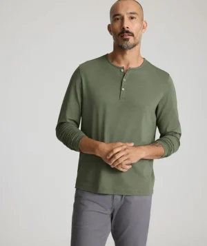 Tees & Henleys>UNTUCKit EcoSoft™ Henley Olive