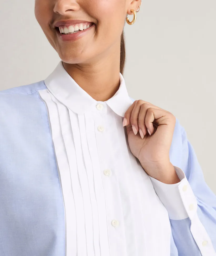 end-on-end-bib-danielle-shirt-DTLPTgIp-4.webp Shirts|Dresses>UNTUCKit End-on-End Bib Danielle Shirt Blue