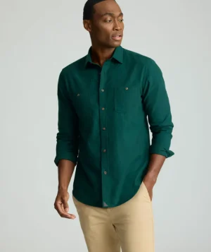Button-Down Shirts>UNTUCKit Flannel Hemsworth Shirt Scarab