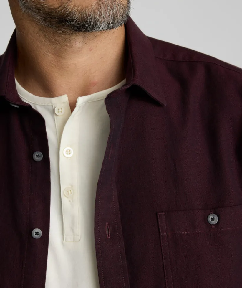 flannel-hemsworth-shirt-TIrKVPVh-1.webp Button-Down Shirts>UNTUCKit Flannel Hemsworth Shirt Maroon