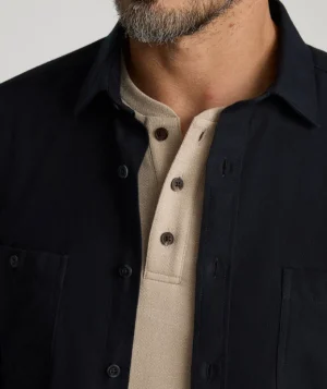 Button-Down Shirts>UNTUCKit Flannel Hemsworth Shirt Black