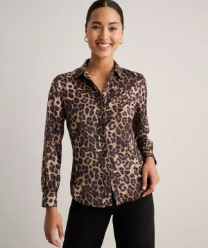 Shirts|Dresses>UNTUCKit Odette Shirt Leopard Print