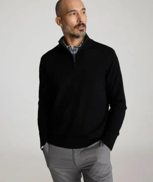 Sweaters>UNTUCKit Merino Wool Quarter-Zip Sweater