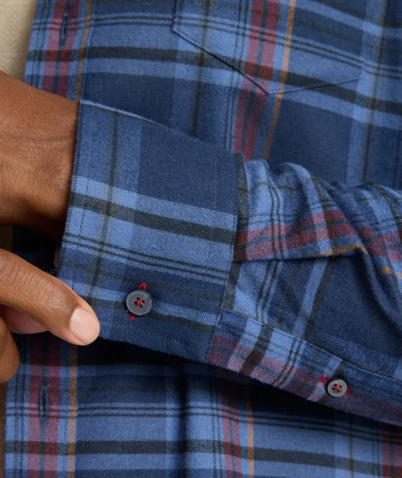 performance-flannel-blanchard-wDgytigB-3.webp Button-Down Shirts>UNTUCKit Performance Flannel Blanchard Shirt Blue Plaid