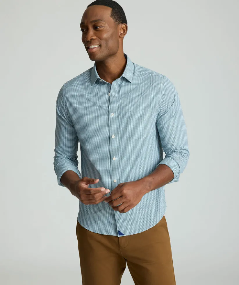 performance-shirt-with-pocket-IsYYPrVD-0.webp Button-Down Shirts>UNTUCKit Performance Shirt with Pocket Green Check