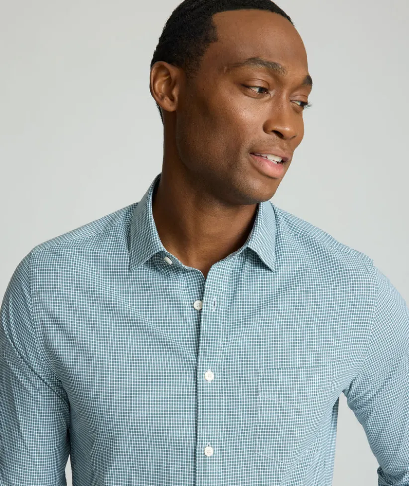 performance-shirt-with-pocket-IsYYPrVD-4.webp Button-Down Shirts>UNTUCKit Performance Shirt with Pocket Green Check