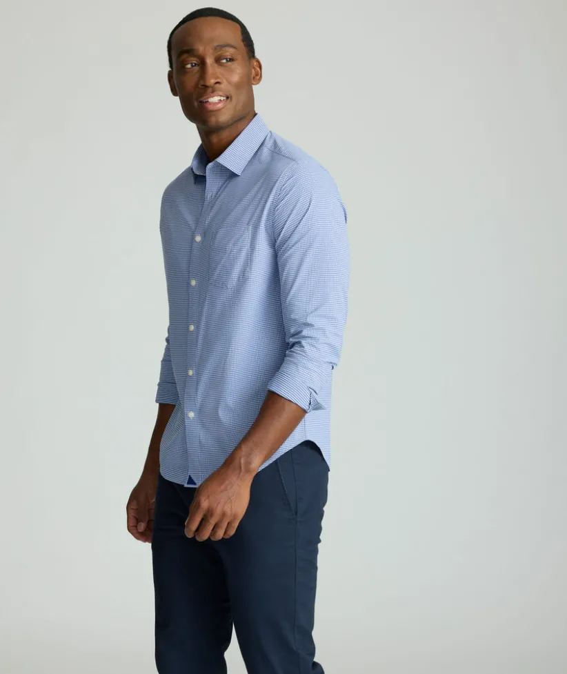 performance-shirt-with-pocket-KRwfLucz-3.webp Button-Down Shirts>UNTUCKit Performance Shirt with Pocket Blue Check