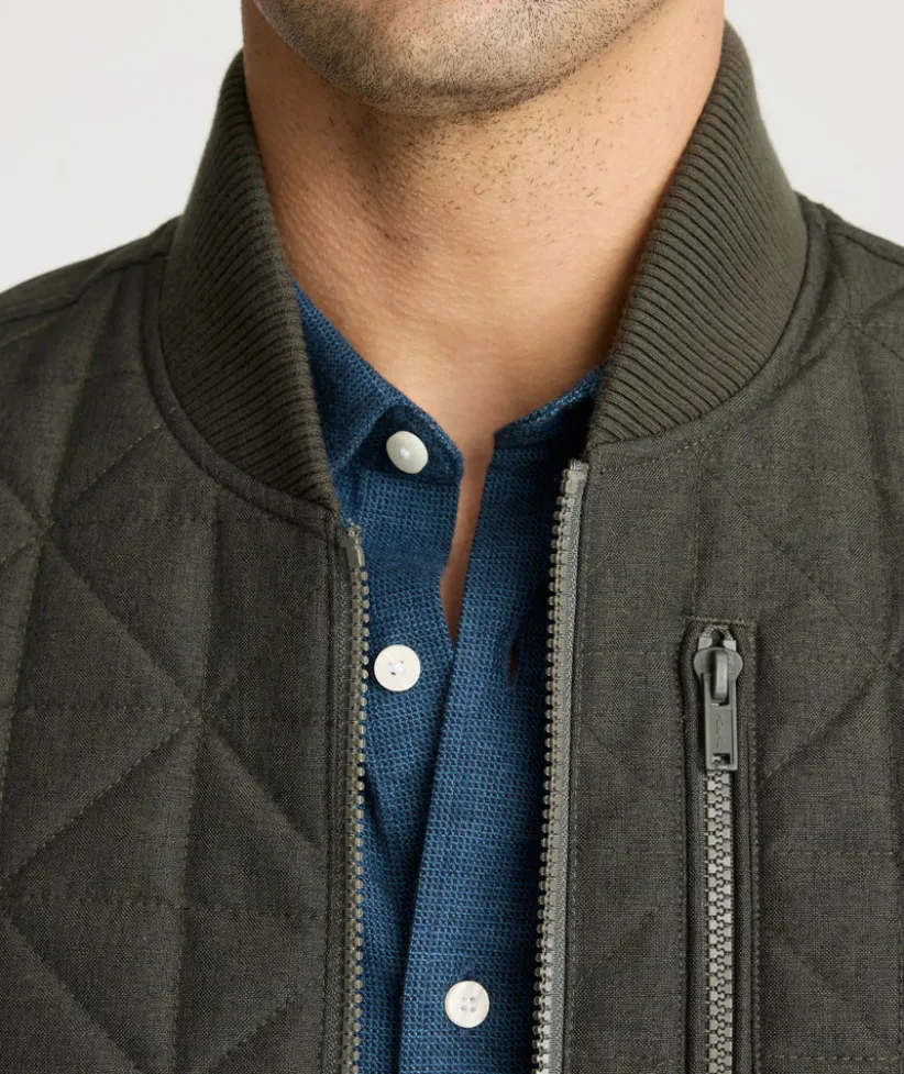 quilted-city-vest-KkFWAdBO-1.webp Jackets & Vests>UNTUCKit Quilted City Vest Dark Green