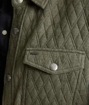 Jackets & Vests>UNTUCKit Quilted Shirt Jacket Green