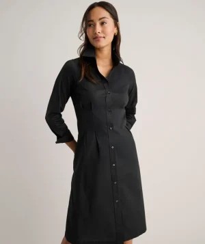 Shirts|Dresses>UNTUCKit Stretch Cotton Milan Dress Black
