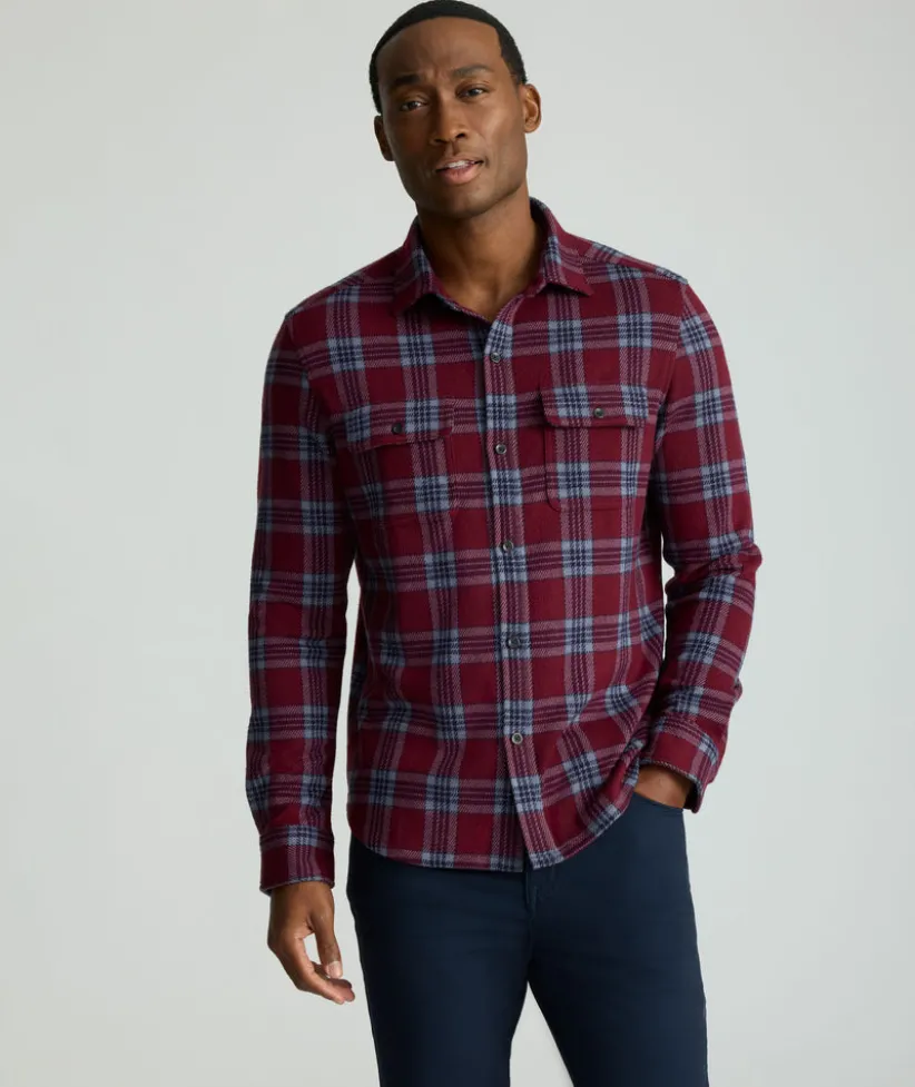 sweater-flannel-FHzXMIoE-3.webp Button-Down Shirts>UNTUCKit Sweater Flannel Tawny Port