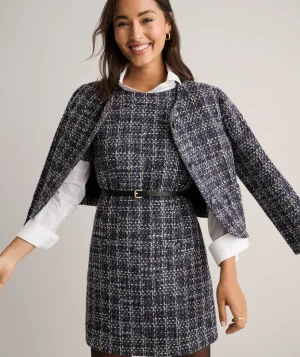 Shirts|Dresses>UNTUCKit Tweed Cropped Shay Jacket Tweed Multi