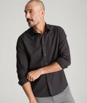 Button-Down Shirts>UNTUCKit Wrinkle-Free Black Stone Shirt