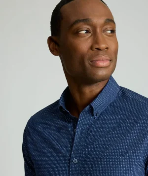 Button-Down Shirts>UNTUCKit Wrinkle-Free Cascadar Shirt Navy Medallion