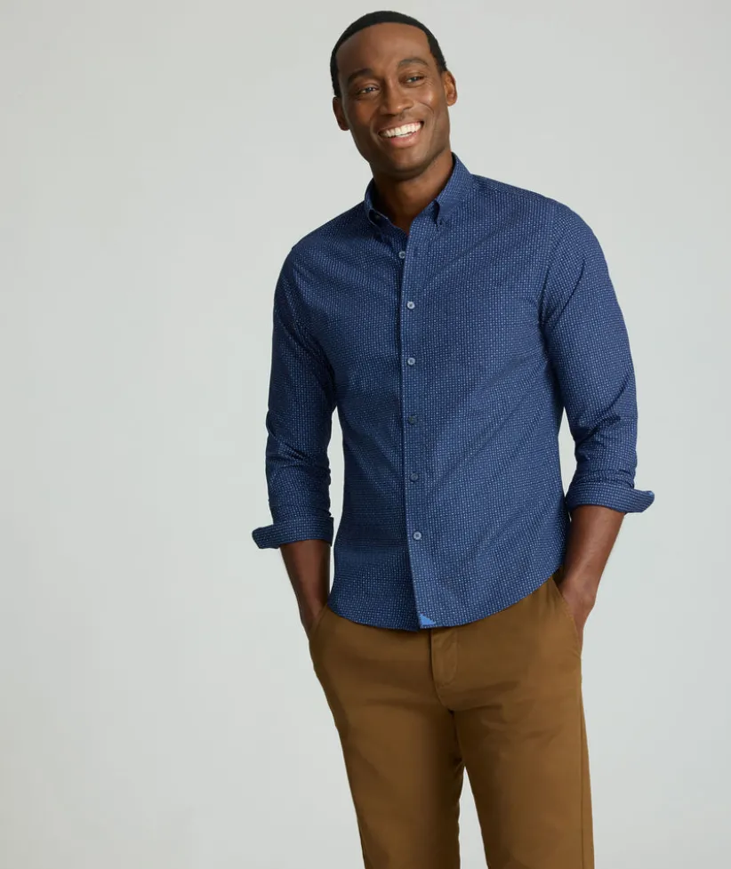wrinkle-free-cascadar-shirt-RofYeSCa-4.webp Button-Down Shirts>UNTUCKit Wrinkle-Free Cascadar Shirt Navy Medallion