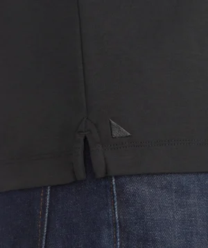 Polos>UNTUCKit Wrinkle-Free Damaschino Long-Sleeve Polo Black