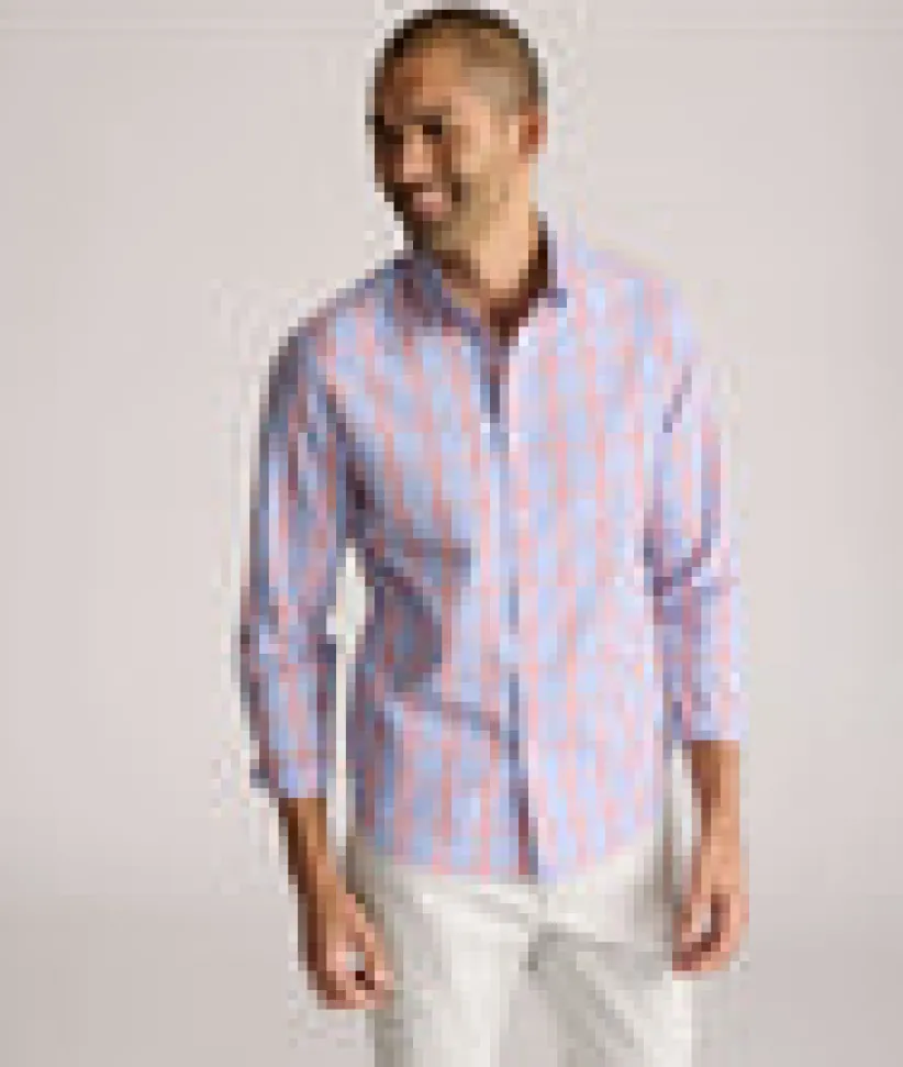 wrinkle-free-ravenswood-shirt-EgPfMWzp-5.webp Button-Down Shirts>UNTUCKit Wrinkle-Free Ravenswood Shirt - FINAL SALE Blue & Orange Plaid