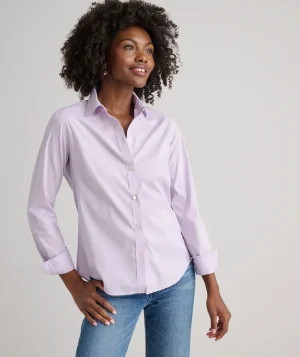 Shirts|Dresses>UNTUCKit Wrinkle-Free Stretch Cotton Bella Shirt Purple